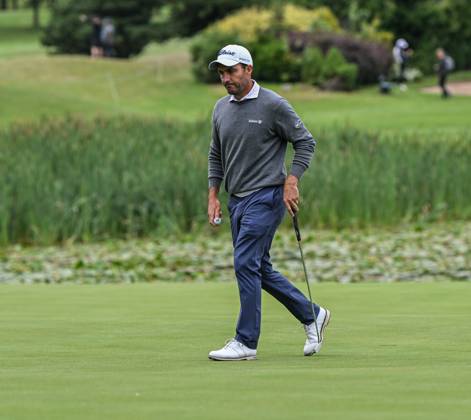 2nd July 2023; The Belfry, Sutton Coldfield, West Midlands, England: Betfred British Masters Golf, Day 4; A dejected Edoardo Molinari leaves the 18th green  ActionPlus12526239 GodfreyxPitt