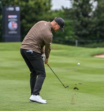 2nd July 2023; The Belfry, Sutton Coldfield, West Midlands, England: Betfred British Masters Golf, Day 4; Richard Mansell on the 13th fairway  ActionPlus12526229 GodfreyxPitt