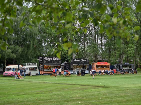 2nd July 2023; The Belfry, Sutton Coldfield, West Midlands, England: Betfred British Masters Golf, Day 4; Refreshments on the 14th fairway  ActionPlus12526230 GodfreyxPitt