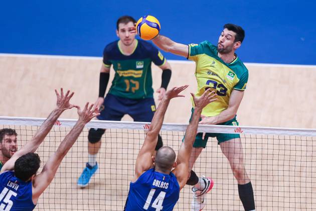 Volleyball, FIVB Nations League, Brazil - Italy