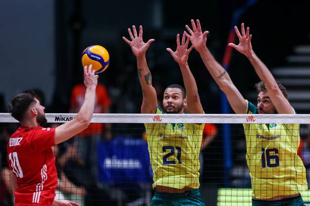 Volleyball, FIVB Nations League, Poland - Brazil