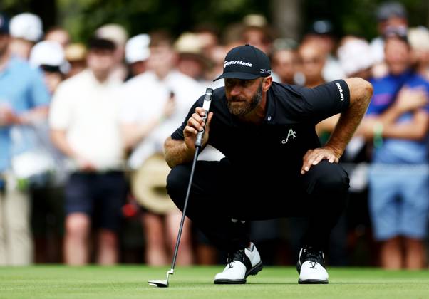 Mandatory Credit: Photo by James Marsh Shutterstock (13995948aj) Dustin Johnson of USA and team Aces during his round. LIV Golf Invitational London, Day Two, Golf, Centurion Club, Hemel Hempstead, UK - 08 Jul 2023 LIV Golf Invitational London, Day Two, Golf, Centurion Club, Hemel Hempstead, UK - 08 Jul 2023 Copyright: xJamesxMarsh Shutterstockx 13995948aj