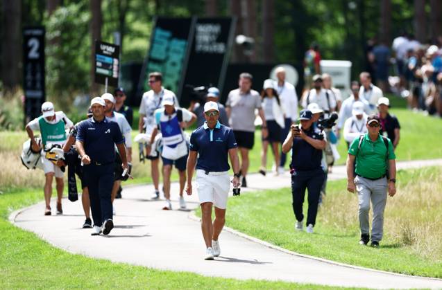 Mandatory Credit: Photo by James Marsh Shutterstock (13995950f) Henrik Stenson of Sweden and team Majesticks during his round. LIV Golf Invitational London, Day Three, Golf, Centurion Club, Hemel Hempstead, UK - 09 Jul 2023 LIV Golf Invitational London, Day Three, Golf, Centurion Club, Hemel Hempstead, UK - 09 Jul 2023 Copyright: xJamesxMarsh Shutterstockx 13995950f