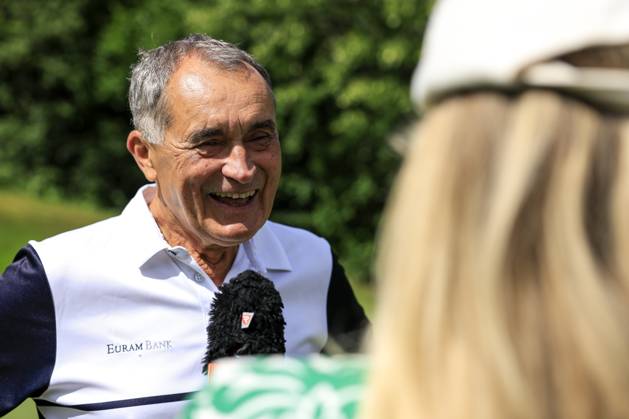 GOLF - EURAM Bank Open 2023 RAMSAU,AUSTRIA,12.JUL.23 - GOLF - Challenge Tour, EURAM Bank Open 2023, GC Adamstal. Image shows president Franz Wittmann (GC Admastal).  GEPAxpictures xMarioxBuehner