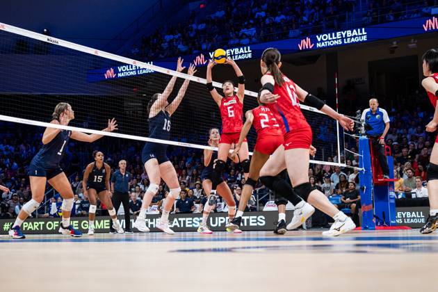 Volleyball, Women, FIVB Nations League, USA - Japan