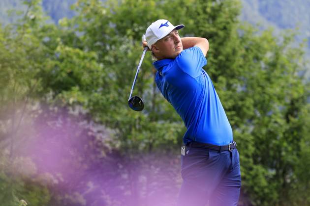 GOLF - EURAM Bank Open 2023 RAMSAU,AUSTRIA,14.JUL.23 - GOLF - Challenge Tour, EURAM Bank Open 2023, GC Adamstal. Image shows Giles Evans (ENG).  GEPAxpictures xMarioxBuehner