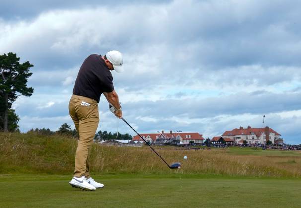 Mandatory Credit: Photo by Stuart Wallace Shutterstock (14003897f) Rory McIlroy (NIR) plays his tee shot at the 2nd hole during the 3rd round. Genesis Scottish Open, Day Three, Golf, The Renaissance Club, North Berwick, UK - 15 Jul 2023 Genesis Scottish Open, Day Three, Golf, The Renaissance Club, North Berwick, UK - 15 Jul 2023 Copyright: xStuartxWallace Shutterstockx 14003897f