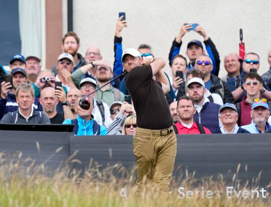 Mandatory Credit: Photo by Stuart Wallace Shutterstock (14003897s) Rory McIlroy (NIR) plays his tee shot at the 3rd hole during the 3rd round. Genesis Scottish Open, Day Three, Golf, The Renaissance Club, North Berwick, UK - 15 Jul 2023 Genesis Scottish Open, Day Three, Golf, The Renaissance Club, North Berwick, UK - 15 Jul 2023 Copyright: xStuartxWallace Shutterstockx 14003897s