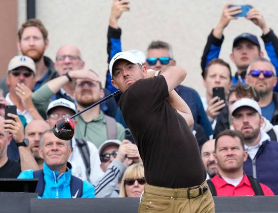 Mandatory Credit: Photo by Stuart Wallace Shutterstock (14003897p) Rory McIlroy (NIR) plays his tee shot at the 3rd hole during the 3rd round. Genesis Scottish Open, Day Three, Golf, The Renaissance Club, North Berwick, UK - 15 Jul 2023 Genesis Scottish Open, Day Three, Golf, The Renaissance Club, North Berwick, UK - 15 Jul 2023 Copyright: xStuartxWallace Shutterstockx 14003897p