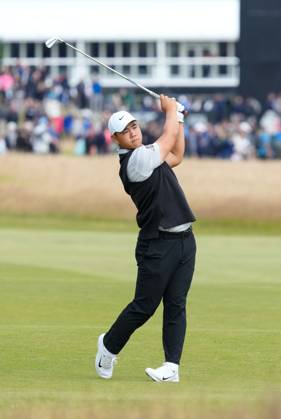 Mandatory Credit: Photo by Stuart Wallace Shutterstock (14003897u) Tom Kim (KOR) on the 1st hole during the 3rd round. Genesis Scottish Open, Day Three, Golf, The Renaissance Club, North Berwick, UK - 15 Jul 2023 Genesis Scottish Open, Day Three, Golf, The Renaissance Club, North Berwick, UK - 15 Jul 2023 Copyright: xStuartxWallace Shutterstockx 14003897u