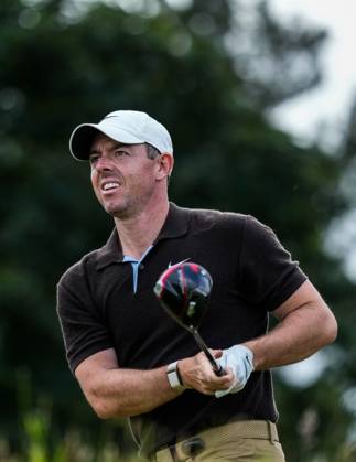 Mandatory Credit: Photo by Stuart Wallace Shutterstock (14003897ar) Rory McIlroy (NIR) on the 10th tee during the 3rd round. Genesis Scottish Open, Day Three, Golf, The Renaissance Club, North Berwick, UK - 15 Jul 2023 Genesis Scottish Open, Day Three, Golf, The Renaissance Club, North Berwick, UK - 15 Jul 2023 Copyright: xStuartxWallace Shutterstockx 14003897ar