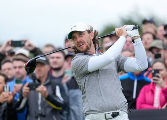Mandatory Credit: Photo by Stuart Wallace Shutterstock (14003901ae) Tommy Fleetwood (ENG) on the 2nd tee during the final round. Genesis Scottish Open, Day Four, Golf, The Renaissance Club, North Berwick, UK - 16 Jul 2023 Genesis Scottish Open, Day Four, Golf, The Renaissance Club, North Berwick, UK - 16 Jul 2023 Copyright: xStuartxWallace Shutterstockx 14003901ae
