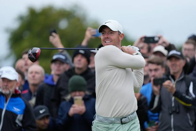 Mandatory Credit: Photo by Stuart Wallace Shutterstock (14003901v) Rory McIlroy (NIR) on the 2nd tee during the final round. Genesis Scottish Open, Day Four, Golf, The Renaissance Club, North Berwick, UK - 16 Jul 2023 Genesis Scottish Open, Day Four, Golf, The Renaissance Club, North Berwick, UK - 16 Jul 2023 Copyright: xStuartxWallace Shutterstockx 14003901v
