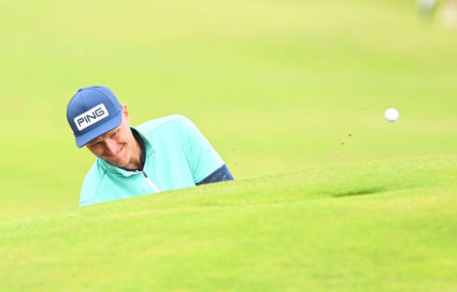 Mandatory Credit: Photo by Greig Cowie Shutterstock (14012011ae) Adrian Meronk on the 2nd Green The British Open Championship, Practice, Golf, Royal Liverpool Golf Club, Liverpool, UK - 17 Jul 2023 The British Open Championship, Practice, Golf, Royal Liverpool Golf Club, Liverpool, UK - 17 Jul 2023 Copyright: xGreigxCowie Shutterstockx 14012011ae
