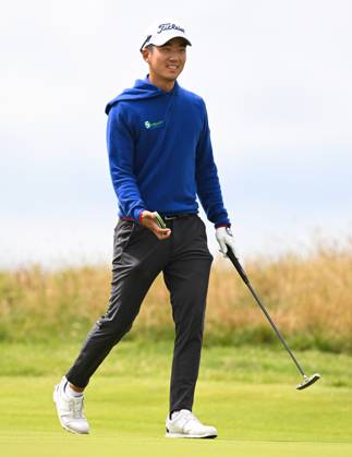 Mandatory Credit: Photo by Greig Cowie Shutterstock (14012011es) Bio Kim on the 14th Green The British Open Championship, Practice, Golf, Royal Liverpool Golf Club, Liverpool, UK - 17 Jul 2023 The British Open Championship, Practice, Golf, Royal Liverpool Golf Club, Liverpool, UK - 17 Jul 2023 Copyright: xGreigxCowie Shutterstockx 14012011es