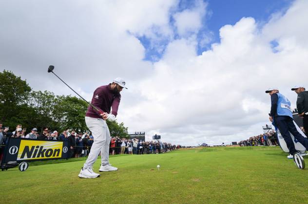 Mandatory Credit: Photo by Greig Cowie Shutterstock (14013394k) Jon Rahm on the 5th Tee The British Open Championship, Practice, Golf, Royal Liverpool Golf Club, Liverpool, UK - 19 Jul 2023 The British Open Championship, Practice, Golf, Royal Liverpool Golf Club, Liverpool, UK - 19 Jul 2023 Copyright: xGreigxCowie Shutterstockx 14013394k