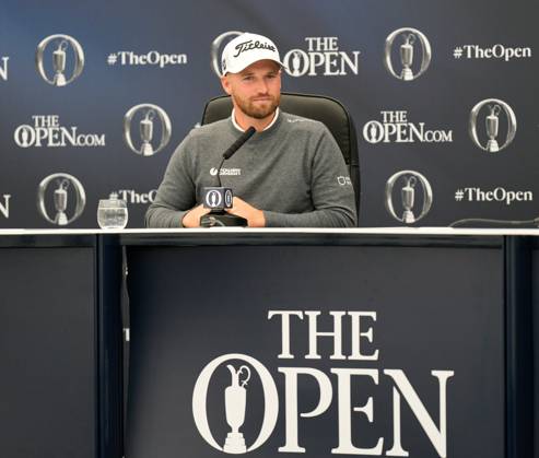 Mandatory Credit: Photo by Dave Shopland Shutterstock (14014730j) USA Open Golf Champion 2023 Wyndham Clark gives press conference, PK, Pressekonferenz The British Open Championship, Practice, Golf, Royal Liverpool Golf Club, Liverpool, UK - 19 Jul 2023 The British Open Championship, Practice, Golf, Royal Liverpool Golf Club, Liverpool, UK - 19 Jul 2023 Copyright: xDavexShopland Shutterstockx 14014730j