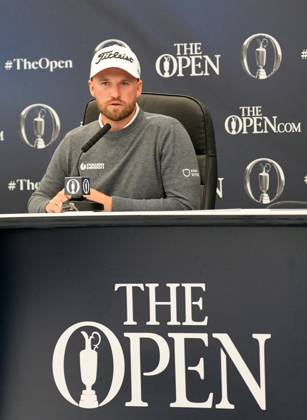 Mandatory Credit: Photo by Dave Shopland Shutterstock (14014730i) USA Open Golf Champion 2023 Wyndham Clark gives press conference, PK, Pressekonferenz The British Open Championship, Practice, Golf, Royal Liverpool Golf Club, Liverpool, UK - 19 Jul 2023 The British Open Championship, Practice, Golf, Royal Liverpool Golf Club, Liverpool, UK - 19 Jul 2023 Copyright: xDavexShopland Shutterstockx 14014730i