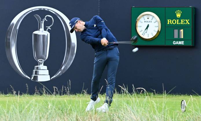 Mandatory Credit: Photo by Greig Cowie Shutterstock (14015622l) Matthew Jordan gets the 151st Open Championship underway in Group One. Rolex The British Open Championship, Day One, Golf, Royal Liverpool Golf Club, Liverpool, UK - 20 Jul 2023 The British Open Championship, Day One, Golf, Royal Liverpool Golf Club, Liverpool, UK - 20 Jul 2023  Copyright: xGreigxCowie Shutterstockx 14015622l
