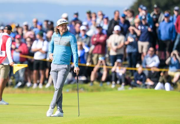 Mandatory Credit: Photo by Greig Cowie Shutterstock (14015622m) Cameron Smith on the 1st Green The British Open Championship, Day One, Golf, Royal Liverpool Golf Club, Liverpool, UK - 20 Jul 2023 The British Open Championship, Day One, Golf, Royal Liverpool Golf Club, Liverpool, UK - 20 Jul 2023  Copyright: xGreigxCowie Shutterstockx 14015622m