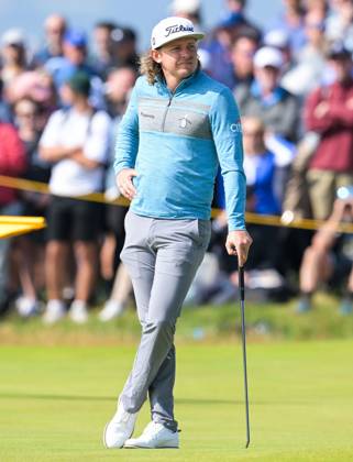 Mandatory Credit: Photo by Greig Cowie Shutterstock (14015622n) Cameron Smith on the 1st Green The British Open Championship, Day One, Golf, Royal Liverpool Golf Club, Liverpool, UK - 20 Jul 2023 The British Open Championship, Day One, Golf, Royal Liverpool Golf Club, Liverpool, UK - 20 Jul 2023  Copyright: xGreigxCowie Shutterstockx 14015622n