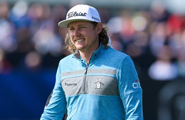Mandatory Credit: Photo by Greig Cowie Shutterstock (14015622t) Cameron Smith on the 1st Green The British Open Championship, Day One, Golf, Royal Liverpool Golf Club, Liverpool, UK - 20 Jul 2023 The British Open Championship, Day One, Golf, Royal Liverpool Golf Club, Liverpool, UK - 20 Jul 2023  Copyright: xGreigxCowie Shutterstockx 14015622t