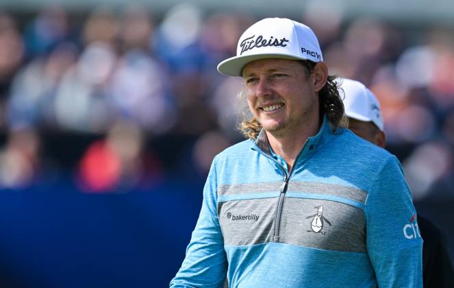 Mandatory Credit: Photo by Greig Cowie Shutterstock (14015622u) Cameron Smith on the 1st Green The British Open Championship, Day One, Golf, Royal Liverpool Golf Club, Liverpool, UK - 20 Jul 2023 The British Open Championship, Day One, Golf, Royal Liverpool Golf Club, Liverpool, UK - 20 Jul 2023  Copyright: xGreigxCowie Shutterstockx 14015622u
