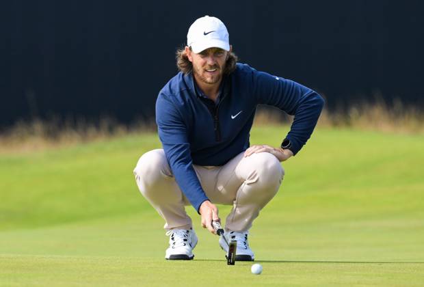 Mandatory Credit: Photo by Greig Cowie Shutterstock (14015622aa) Tommy Fleetwood on the 1st Green The British Open Championship, Day One, Golf, Royal Liverpool Golf Club, Liverpool, UK - 20 Jul 2023 The British Open Championship, Day One, Golf, Royal Liverpool Golf Club, Liverpool, UK - 20 Jul 2023  Copyright: xGreigxCowie Shutterstockx 14015622aa
