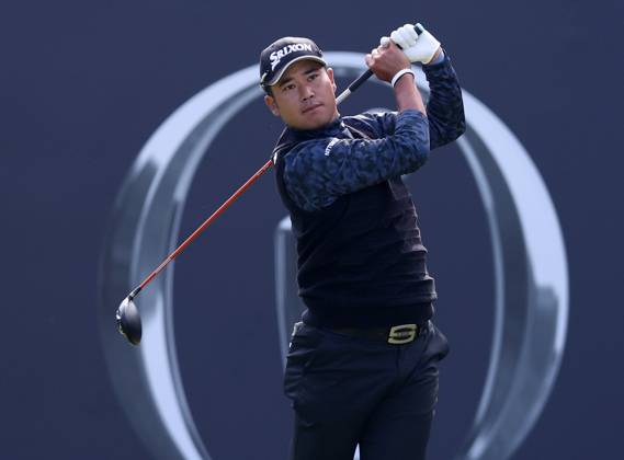 20th July 2023; Royal Liverpool Golf Club, Hoylake, Merseyside, England: The Open Championship Round 1; Hideki Matsuyama (JAP) on the tee at the 1st hole  ActionPlus12532740 DavidxBlunsden