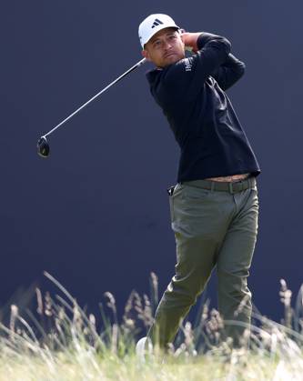 20th July 2023; Royal Liverpool Golf Club, Hoylake, Merseyside, England: The Open Championship Round 1; Xander Schauffele (USA) on the tee of the first hole  ActionPlus12532750 DavidxBlunsden