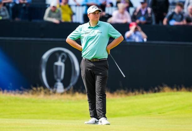 Mandatory Credit: Photo by Greig Cowie Shutterstock (14015622fq) Sami Valimaki on the 1st Green The British Open Championship, Day One, Golf, Royal Liverpool Golf Club, Liverpool, UK - 20 Jul 2023 The British Open Championship, Day One, Golf, Royal Liverpool Golf Club, Liverpool, UK - 20 Jul 2023  Copyright: xGreigxCowie Shutterstockx 14015622fq