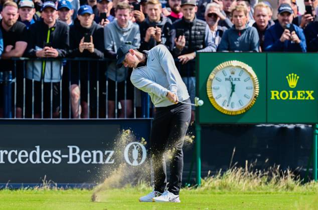 Mandatory Credit: Photo by Greig Cowie Shutterstock (14015627al) Rory McIlroy on the 6th Tee The British Open Championship, Day Two, Golf, Royal Liverpool Golf Club, Liverpool, UK - 21 Jul 2023 The British Open Championship, Day Two, Golf, Royal Liverpool Golf Club, Liverpool, UK - 21 Jul 2023 Copyright: xGreigxCowie Shutterstockx 14015627al