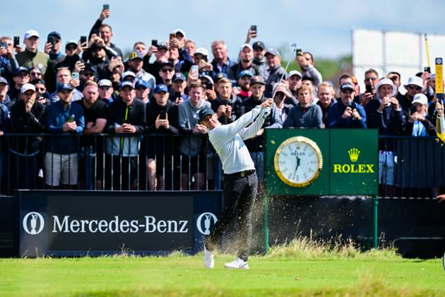 Mandatory Credit: Photo by Greig Cowie Shutterstock (14015627ao) Rory McIlroy on the 6th Tee The British Open Championship, Day Two, Golf, Royal Liverpool Golf Club, Liverpool, UK - 21 Jul 2023 The British Open Championship, Day Two, Golf, Royal Liverpool Golf Club, Liverpool, UK - 21 Jul 2023 Copyright: xGreigxCowie Shutterstockx 14015627ao