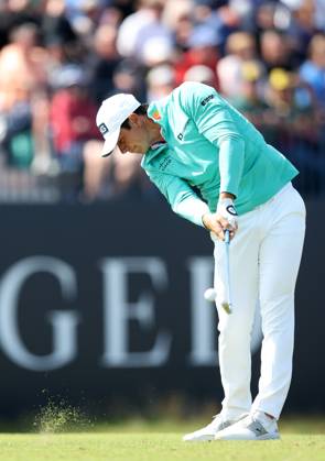 20th July 2023; Royal Liverpool Golf Club, Hoylake, Merseyside, England: The Open Championship Round 1; Viktor Hovland (NOR) hits a long iron from the tee at the 4th hole  ActionPlus12533049 DavidxBlunsden