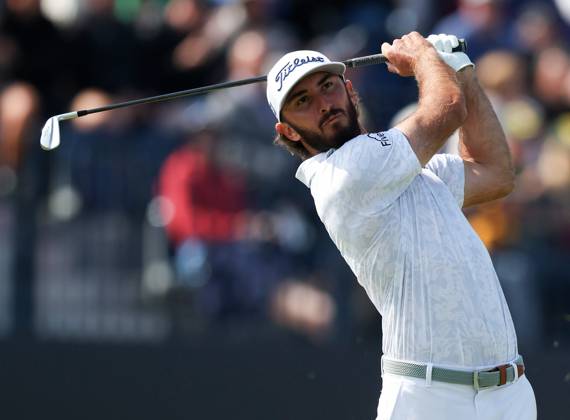 20th July 2023; Royal Liverpool Golf Club, Hoylake, Merseyside, England: The Open Championship Round 1; Max Homa (USA) at the 4th hole  ActionPlus12533066 DavidxBlunsden