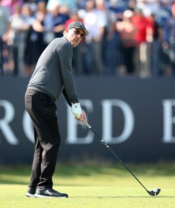 20th July 2023; Royal Liverpool Golf Club, Hoylake, Merseyside, England: The Open Championship Round 1; Phil Mickelson (USA) hits a driver from the tee at the 4th hole  ActionPlus12533075 DavidxBlunsden