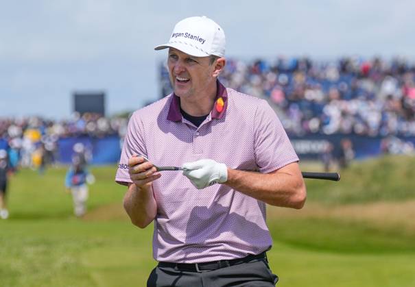 Mandatory Credit: Photo by Dave Shopland Shutterstock (14015628bb) Unhappy Justin Rose The British Open Championship, Day Two, Golf, Royal Liverpool Golf Club, Liverpool, UK - 21 Jul 2023 The British Open Championship, Day Two, Golf, Royal Liverpool Golf Club, Liverpool, UK - 21 Jul 2023 Copyright: xDavexShopland Shutterstockx 14015628bb