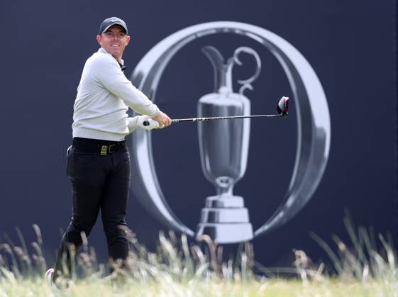 21st July 2023; Royal Liverpool Golf Club, Hoylake, Merseyside, England: The Open Championship Round 2 ; Rory McIlroy (NIR) hits his tee shot on the 1st hole  ActionPlus12533108 DavidxBlunsden