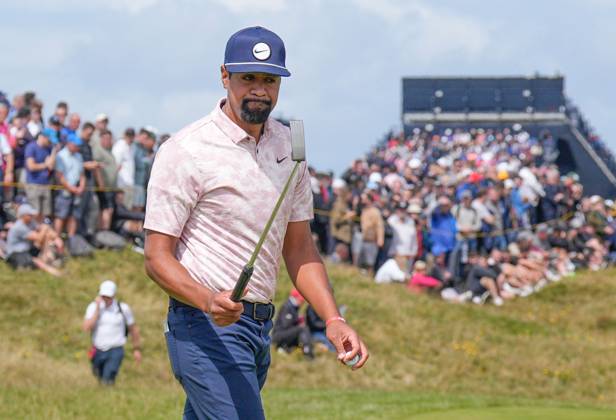 Mandatory Credit: Photo by Dave Shopland Shutterstock (14015628bt) USA s Tony Finau The British Open Championship, Day Two, Golf, Royal Liverpool Golf Club, Liverpool, UK - 21 Jul 2023 The British Open Championship, Day Two, Golf, Royal Liverpool Golf Club, Liverpool, UK - 21 Jul 2023 Copyright: xDavexShopland Shutterstockx 14015628bt