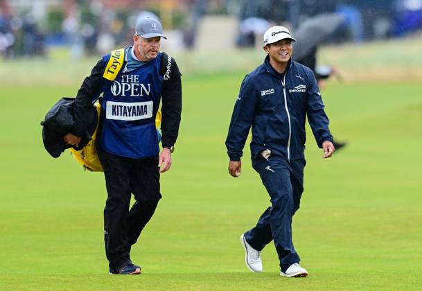 Mandatory Credit: Photo by Greig Cowie Shutterstock (14015635m) Kurt Kitayama on the 2nd Green The British Open Championship, Day Three, Golf, Royal Liverpool Golf Club, Liverpool, UK - 22 Jul 2023 The British Open Championship, Day Three, Golf, Royal Liverpool Golf Club, Liverpool, UK - 22 Jul 2023 Copyright: xGreigxCowie Shutterstockx 14015635m