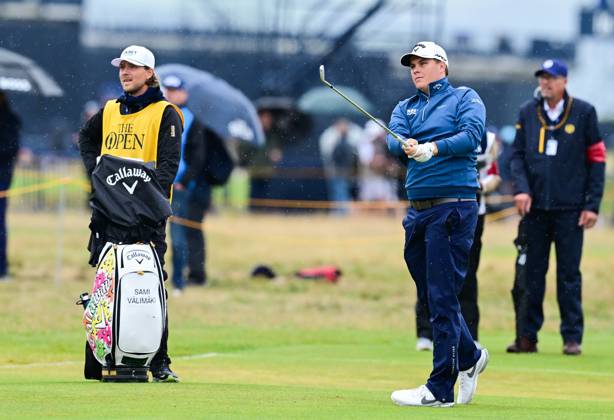 Mandatory Credit: Photo by Greig Cowie Shutterstock (14015635ag) Sami Valimaki on the 2nd fairway The British Open Championship, Day Three, Golf, Royal Liverpool Golf Club, Liverpool, UK - 22 Jul 2023 The British Open Championship, Day Three, Golf, Royal Liverpool Golf Club, Liverpool, UK - 22 Jul 2023 Copyright: xGreigxCowie Shutterstockx 14015635ag