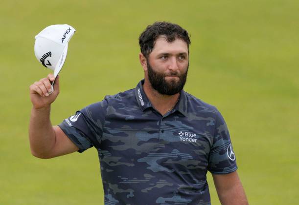 Mandatory Credit: Photo by Dave Shopland Shutterstock (14015636ai) Spain s Jon Rahm on 18th The British Open Championship, Day Three, Golf, Royal Liverpool Golf Club, Liverpool, UK - 22 Jul 2023 The British Open Championship, Day Three, Golf, Royal Liverpool Golf Club, Liverpool, UK - 22 Jul 2023 Copyright: xDavexShopland Shutterstockx 14015636ai