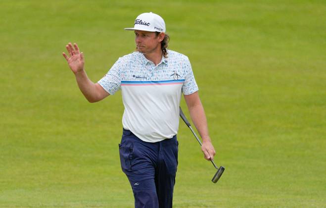 Mandatory Credit: Photo by Dave Shopland Shutterstock (14015636bd) 2022 Champion Australian Cameron Smith on the 18th The British Open Championship, Day Three, Golf, Royal Liverpool Golf Club, Liverpool, UK - 22 Jul 2023 The British Open Championship, Day Three, Golf, Royal Liverpool Golf Club, Liverpool, UK - 22 Jul 2023 Copyright: xDavexShopland Shutterstockx 14015636bd