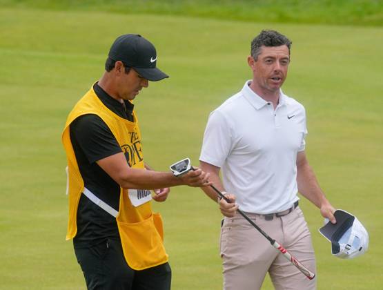 Mandatory Credit: Photo by Dave Shopland Shutterstock (14015636bz) A thoughtful Rory Mcllroy on the 18th The British Open Championship, Day Three, Golf, Royal Liverpool Golf Club, Liverpool, UK - 22 Jul 2023 The British Open Championship, Day Three, Golf, Royal Liverpool Golf Club, Liverpool, UK - 22 Jul 2023 Copyright: xDavexShopland Shutterstockx 14015636bz