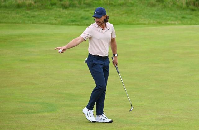Mandatory Credit: Photo by Greig Cowie Shutterstock (14015635dc) Tommy Fleetwood on the 11th Green The British Open Championship, Day Three, Golf, Royal Liverpool Golf Club, Liverpool, UK - 22 Jul 2023 The British Open Championship, Day Three, Golf, Royal Liverpool Golf Club, Liverpool, UK - 22 Jul 2023 Copyright: xGreigxCowie Shutterstockx 14015635dc