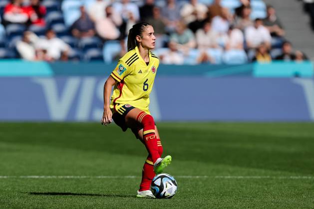 SYDNEY, AUSTRALIA - JULY 25: Daniela Montoya of Colombia controls the ball during the Women s World Cup football match between Colombia and South Korea at Allianz Stadium on July 25, 2023 in Sydney, Australia. (Photo by Damian Briggs Speed Media Icon Sportswire) SOCCER: JUL 25 Women s World Cup - Colombia vs South Korea EDITORIAL USE ONLY Icon2307250049