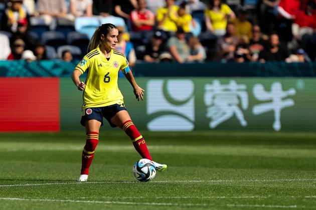 SYDNEY, AUSTRALIA - JULY 25: Daniela Montoya of Colombia controls the ball during the Women s World Cup football match between Colombia and South Korea at Allianz Stadium on July 25, 2023 in Sydney, Australia. (Photo by Damian Briggs Speed Media Icon Sportswire) SOCCER: JUL 25 Women s World Cup - Colombia vs South Korea EDITORIAL USE ONLY Icon2307250099
