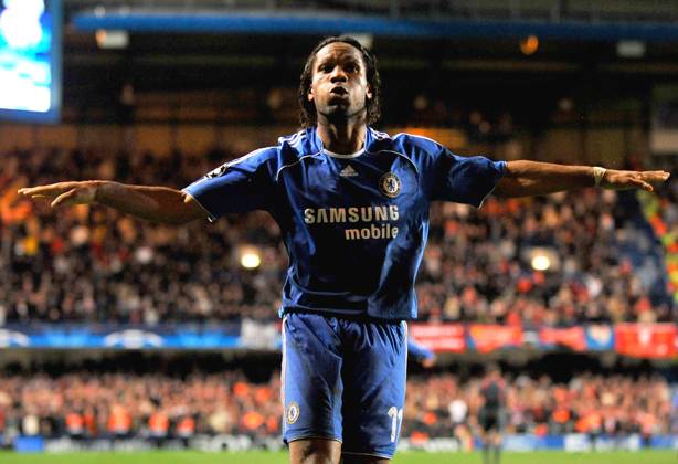 UEFA Champions League Soccer match, Semi Final, Chelsea vs Liverpool Chelsea s Didier Drogba celebrates after the final whistle during the UEFA Champions League Soccer match, Semi Final, Second Leg, Chelsea vs Liverpool at the Stamford Bridge in London, UK on April 30, 2008. Chelsea won 3-2. Chelsea reach his first Champions League final. Photo by Steeve McMay Cameleon ABACAPRESS.COM London - Copyright: xMcMayxSteve ABACAx 151133_47 McMayxSteve ABACAx 151133_47