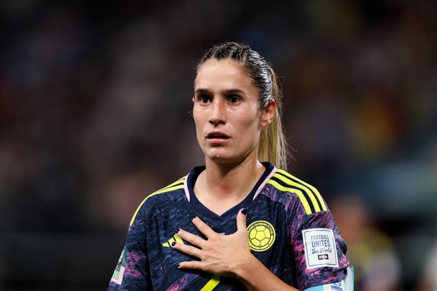 SYDNEY, AUSTRALIA - JULY 30: Daniela Montoya of Colombia looks on during the Women s World Cup football match between Germany and Colombia at Allianz Stadium on July 30, 2023 in Sydney, Australia. (Photo by Damian Briggs Speed Media Icon Sportswire) SOCCER: JUL 30 Women s World Cup - Germany vs Colombia EDITORIAL USE ONLY Icon2307300136