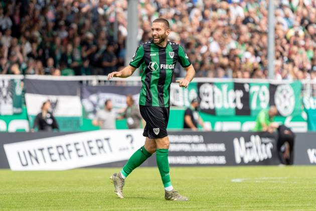 Rico Preissinger SC Preussen Muenster, 21 GER, SC Preussen Muenster vs Borussia Dortmund II, Football, 3 Liga, 1 Matchday, Season 2023 2024, 05 08 2023 DFL REGULATES PROHIBIT ANY USE OF PHOTOGRAPHS AS IMAGE SEQUENCES AND OR QUASI VIDEO SC Preussen Muenster vs Borussia Dortmund II, Football, 3 Liga, 1 Matchday, Season 2023 2024, 05 08 2023 Muenster Copyright: xEibner-Pressefoto FabioxDeinertx EP_FDT